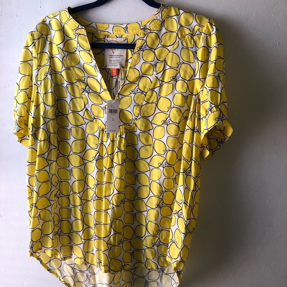 Anthro Lemon Top